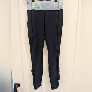 Lululemon Brushed Speed Tight IV size 4 Navy